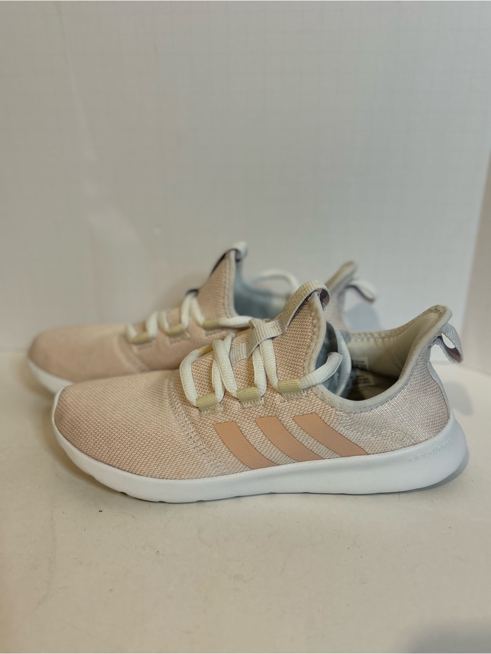 adidas Pale Pink Slip-On Cloudfoam Sneakers